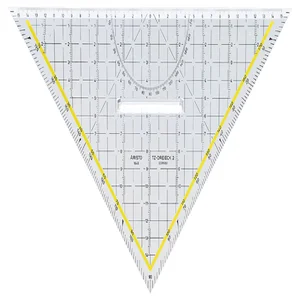 Geodriehoek Aristo 1648/2 325mm met greep transpar