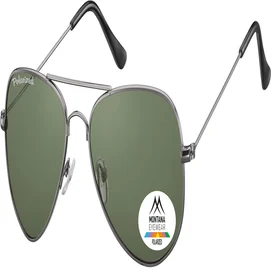Zonnebril Montana met groen G15 gepolariseerd glas