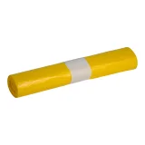Afvalzak Propsac HDPE T25 70x110cm 120L geel rol à 20 stuks