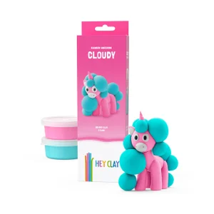 Klei Hey Clay eenhoorn set à 3 delen