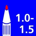 Whiteboardmarker Quantore rond 1-1.5mm rood
