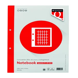 Cursusblok Quantore A4 ruit 4x8 commercieel met ka