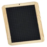 Krijtbord Giotto houten frame 180x260mm geruit zwart