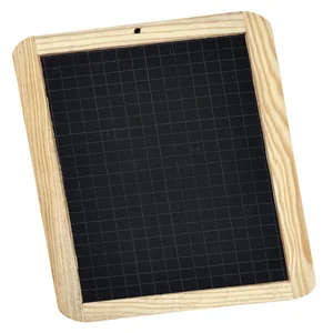 Krijtbord Giotto houten frame 180x260mm geruit zwa