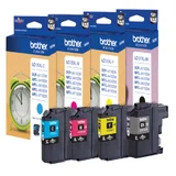 Inktcartridge Brother LC-127XLVALBP zwart + 3 kleuren