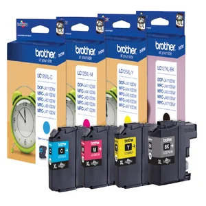 Inktcartridge Brother LC-127XLVALBP zwart + 3 kleu