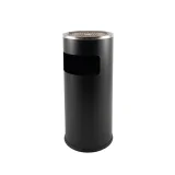 Afvalbak met asbak BRASQ 11 liter AT500 zwart