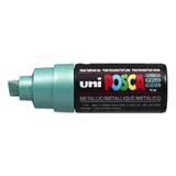 Paintmarker Uni POSCA PC8K breed schuin metallic groen