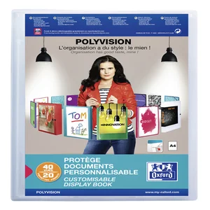 Showalbum Oxford Polyvision A4 20-tassen PP transp