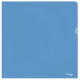 Insteekmap L-model Esselte standaard A4 0.11mm PP blauw 100 stuks