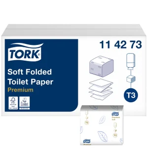Toiletpapier Tork T3 Premium gevouwen 2-laags 110x