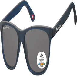 Zonnebril Montana met smoke gepolariseerd glas mat
