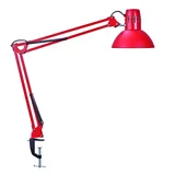 Bureaulamp MAUL Study met tafelklem incl.LED E27 lamp rood