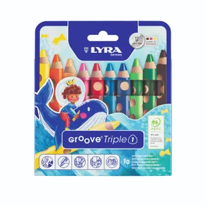 Kleurpotlood LYRA Groove Triple One extra dik set