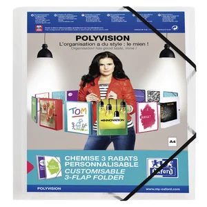 Elastomap Oxford Polyvision A4 met insteektas 3 kl