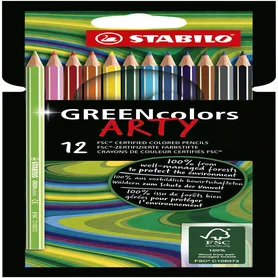 Kleurpotloden STABILO 6019 GREENcolors Arty assort