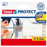 Anti-slip en geluiddempers tesa® Protect rond Ø8mm transparant 28 stuks