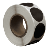 DULA Etiketten rond zwart 20mm - 500 stickers op rol - Sluitzegel