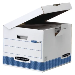 Archiefdoos Bankers Box System flip top kubus wit