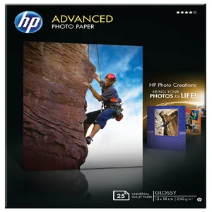 Inkjetpapier HP Q8696A 13x18cm photo glossy 250gr