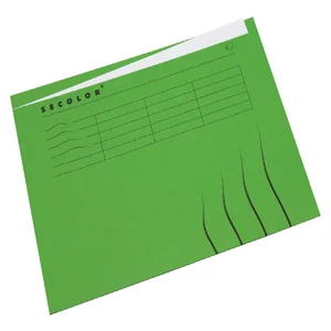 Vouwmap Secolor met tabrand A4 100% gerecycled kar