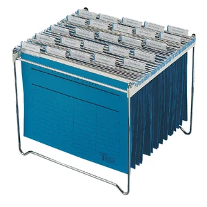 Hangmappenrek Durable t.b.v. 30-40 mappen chroom