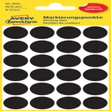 Etiket Avery 3003 rond 18mm zwart 96 stuks