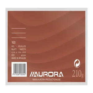 Systeemkaart Aurora 150x100mm lijn met rode koplij
