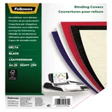 Voorblad Fellowes A4 lederlook zwart 25 stuks