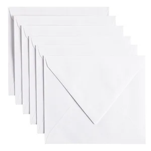 Envelop Papicolor C6 114x162mm kraft wit pak à 6 s
