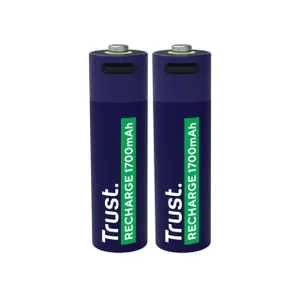 Batterij Trust USB-C oplaadbaar AA 2 stuks