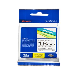 Labeltape Brother P-touch TZe-241 standaard 18mm z