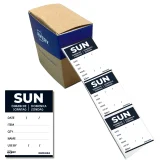 Etiket Avery HACCP zondag-zwart 40x56mm 500 stuks