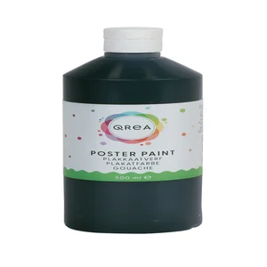 Plakkaatverf Qrea zwart 500ml
