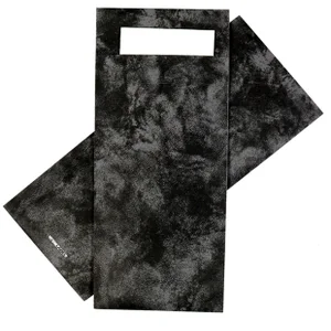 Bestekzakje IEZZY 190x85mm zwart gemarmerd met wit