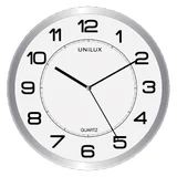 Wandklok Unilux Attraction Ø 22cm lichtgrijs/wit