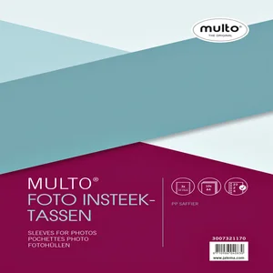 Fototas Multo A4 23-gaats 3-vaks 10x15cm + schrijf