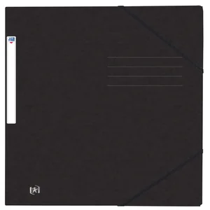 Elastomap Oxford Top File+ A4 3 kleppen 390gr zwar