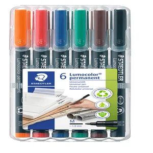 Viltstift Staedtler Lumocolor 317 permanent M set