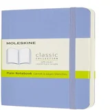 Notitieboek Moleskine pocket 90x140mm blanco soft cover hydrangea blue