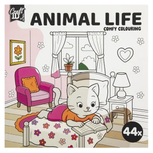 Kleurboek Craft ID Cute & Comfy 20c20cm 4 stuks as