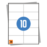 DULA Etiketten A4 10 stickers per vel 105x57mm 100 vel