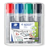 Viltstift Staedtler 356 voor flipover rond 2mm 4 stuks assor
