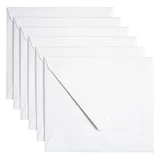 Envelop Papicolor C6 114x162mm metallic parelwit pak à 6 stuks