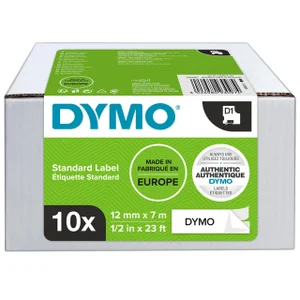 Labeltape Dymo LabelManager D1 polyester 12mm zwar
