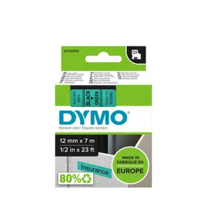 Labeltape Dymo LabelManager D1 polyester 12mm zwar