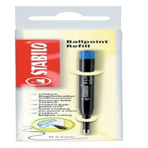 Balpenvulling STABILO standaard medium blauw blist