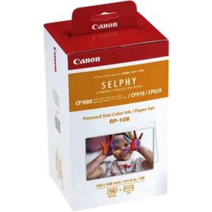 Fotopapier Canon RP-108 10x15cm + inktcartridge 10