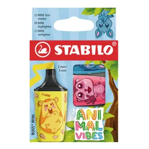 Markeerstift STABILO BOSS Animal Vibes mini assort