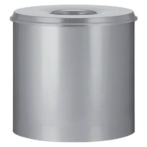 Papierbak met vlamdover Vepabins 50liter 33.5cm gr